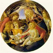 BOTTICELLI, Sandro Madonna of the Magnificat  fg oil painting on canvas